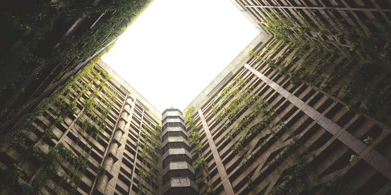 一幅描绘大屠杀纪念馆或遇难者墓地的艺术作品，以展示历史记忆的身体痕迹